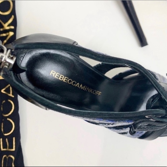 Rebecca Minkoff Reed Open Toe Leather Heels size 7 - Picture 4 of 6